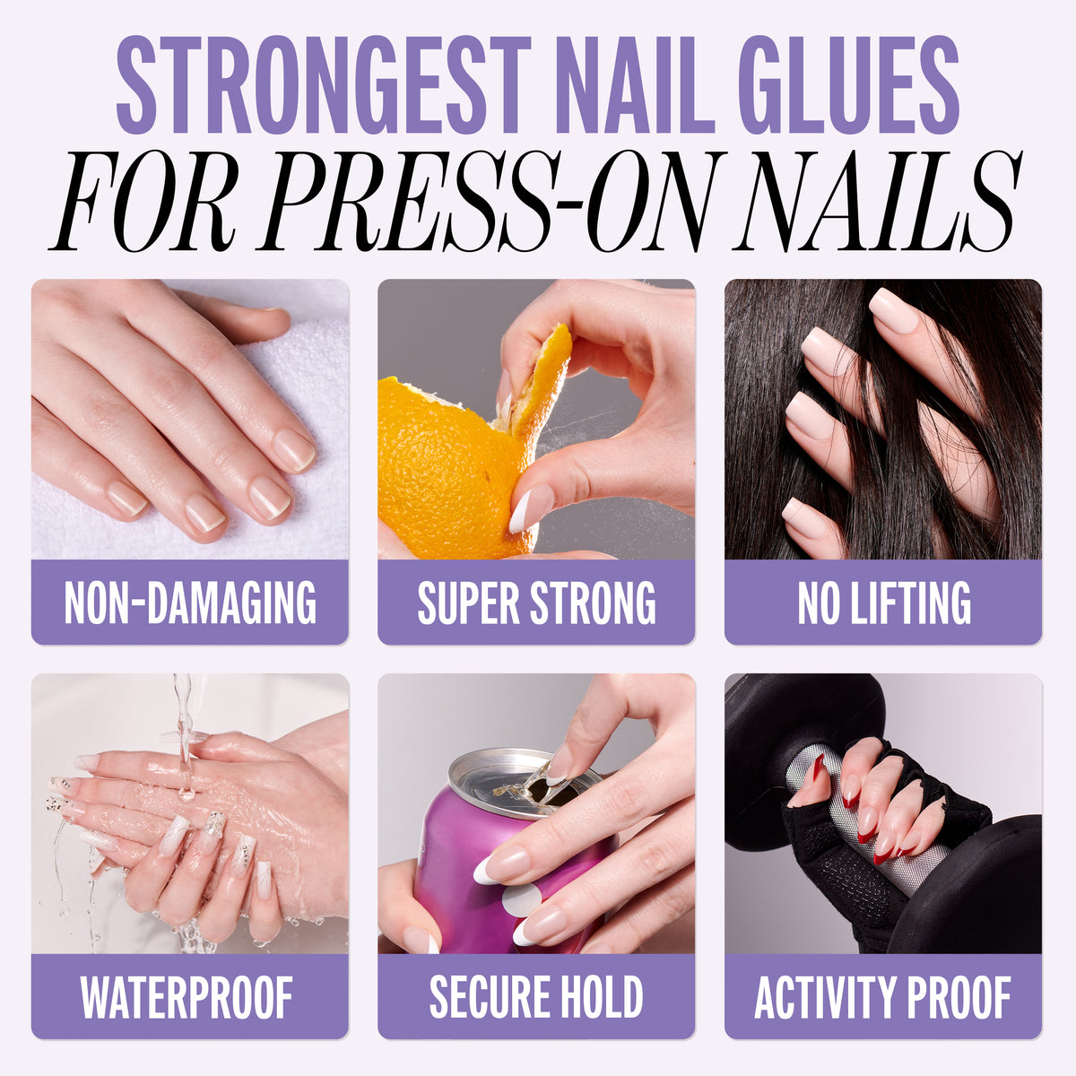 Kiss PowerFlex Precision Fake Nail Glue - 0.10 oz. | Nail Adhesive, Press-On Glue, Precision Nozzle, Ideal for Repairing