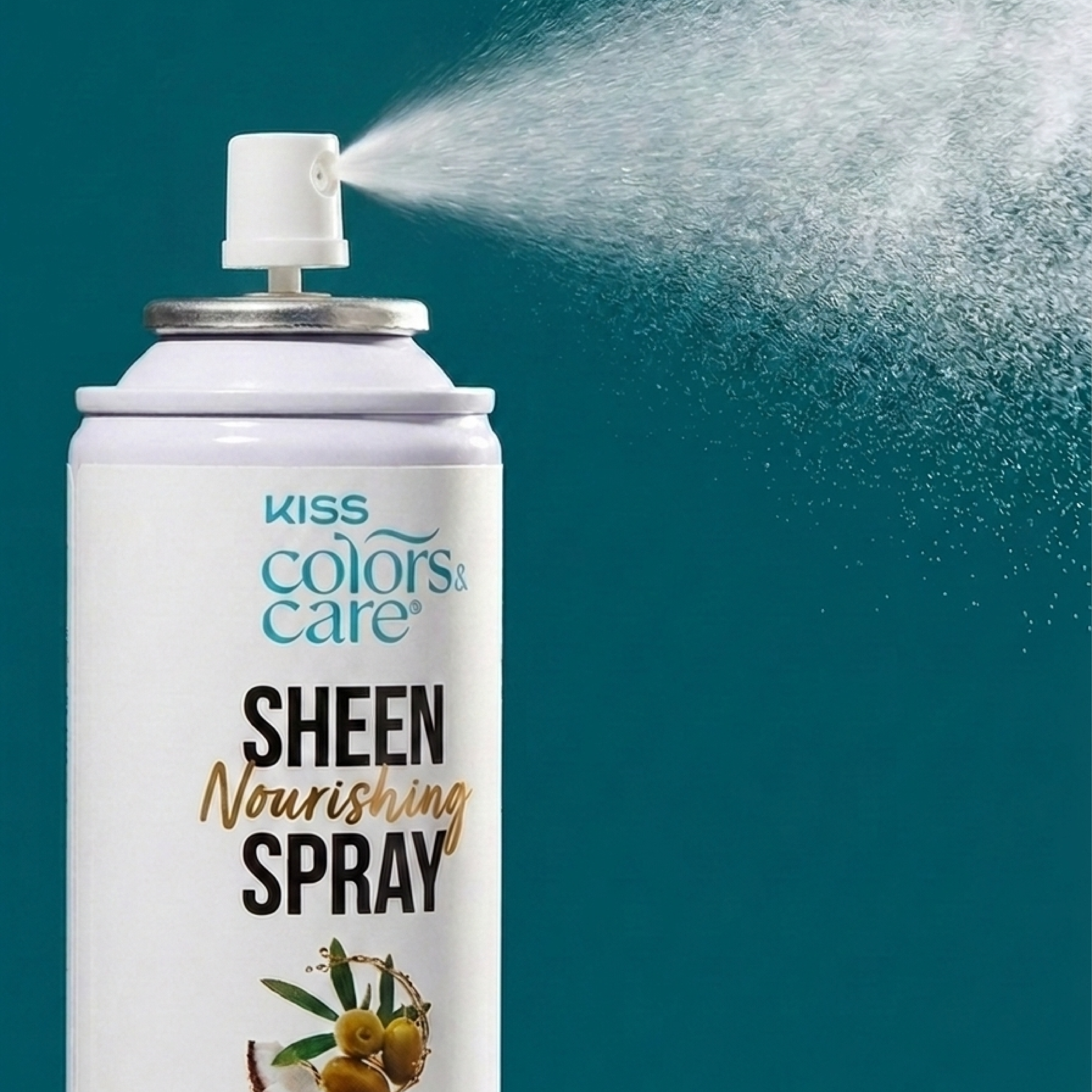 Kiss Colors &amp; Care Nourishing Sheen Spray for Luminous Shine | 7 US fl. oz, Hair Care