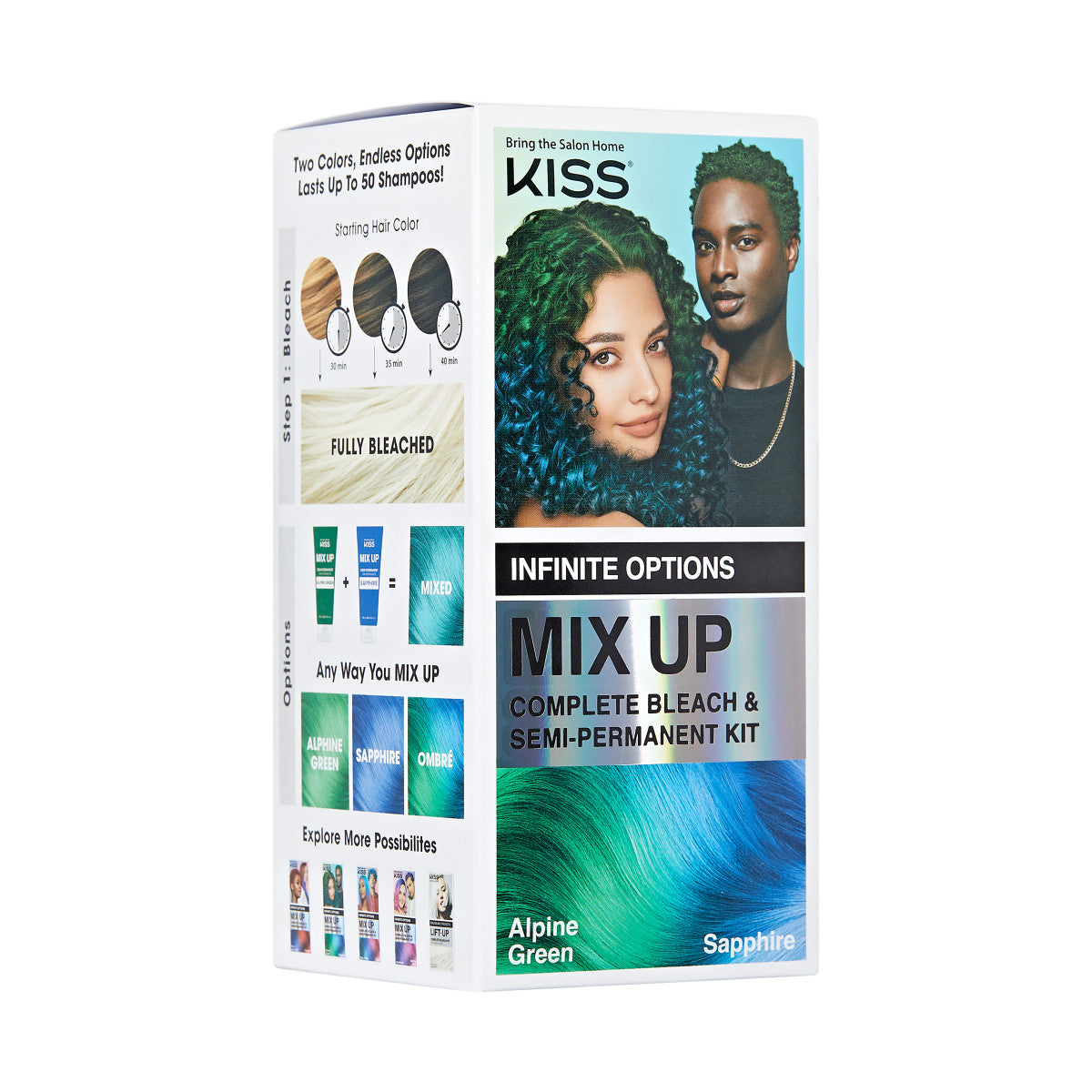 Mix Up Complete Hair Color Kit – Sapphire &amp; Alpine Green