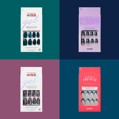 KISS Press On Glue Nails Bundle - Treasure Chest Jewels