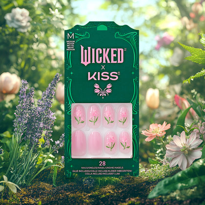 Wicked X Kiss Press On Nails - Bloom In Land
