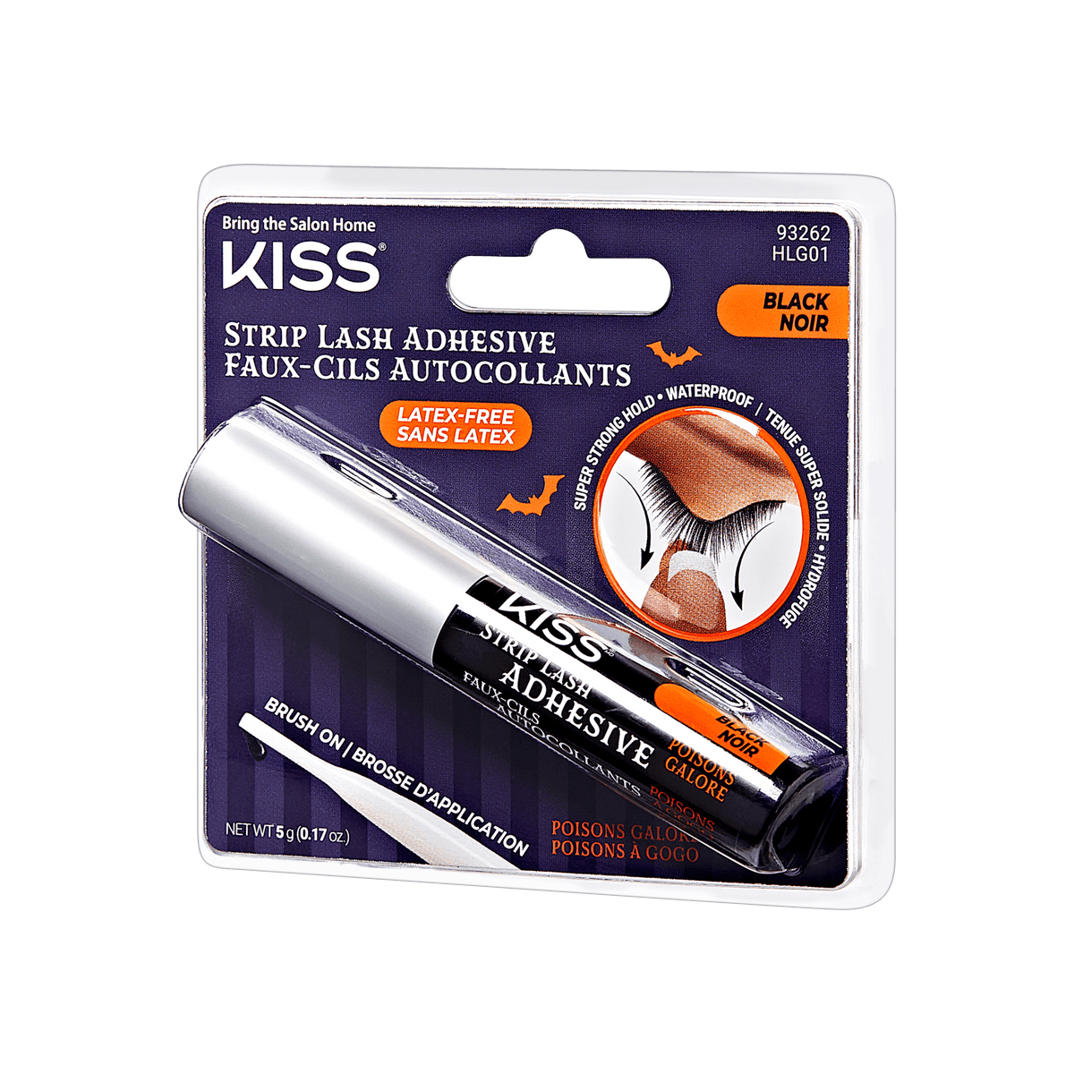 KISS Halloween Strip Lash Adhesive, Latex Free, Net Wt. 5 g