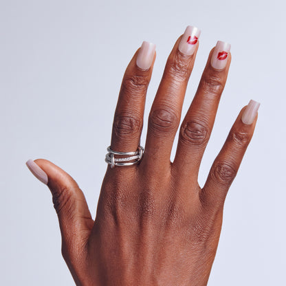 KISS LOVE Design Press On Glue Nails - Season of Love