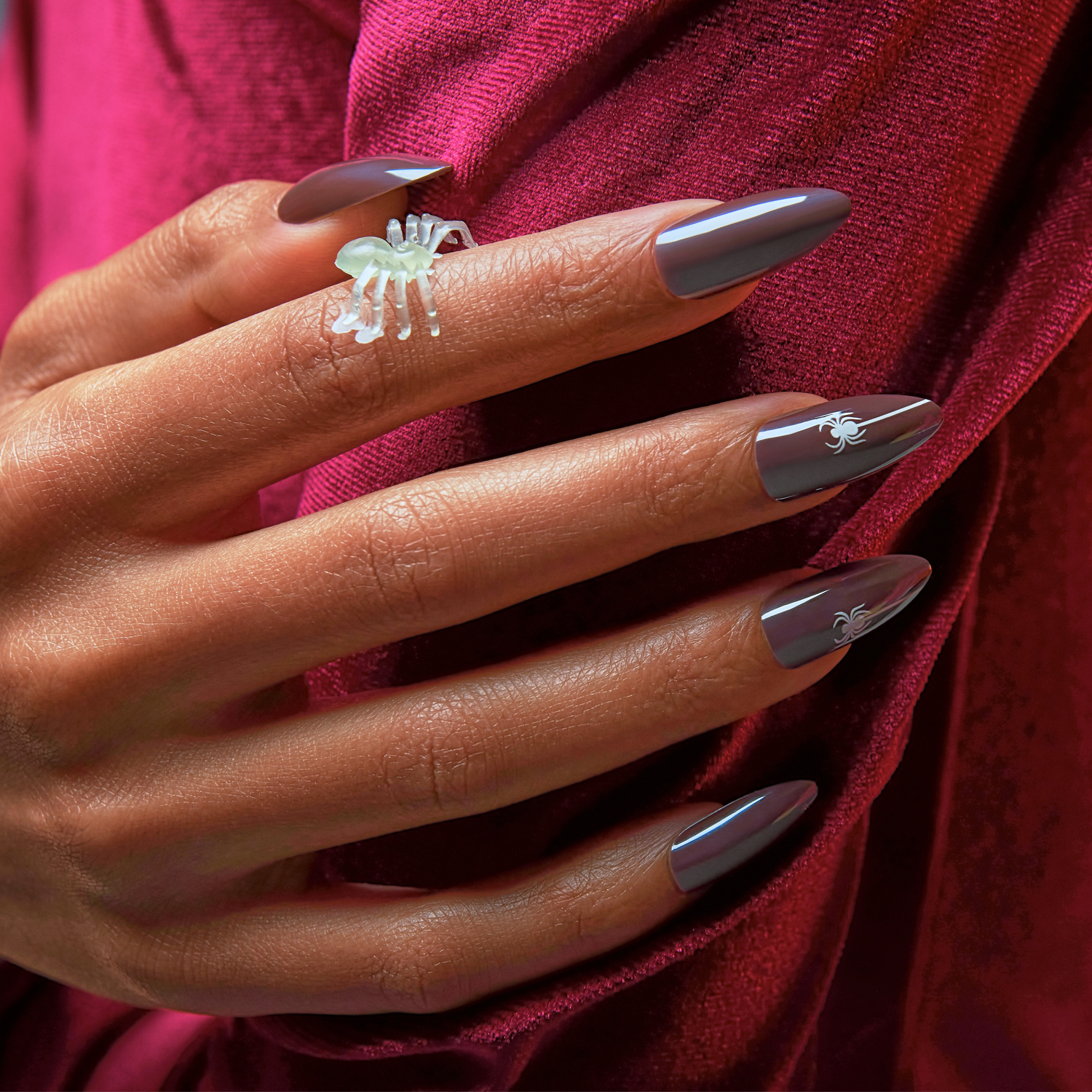KISS Voguish Fantasy Halloween Press On Glue Nails - Cosmic Area