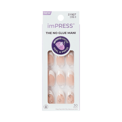 imPRESS no glue mani package on a transparent background