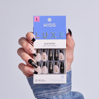 KISS LUXE Press On Glue Nails - Luna Ivy
