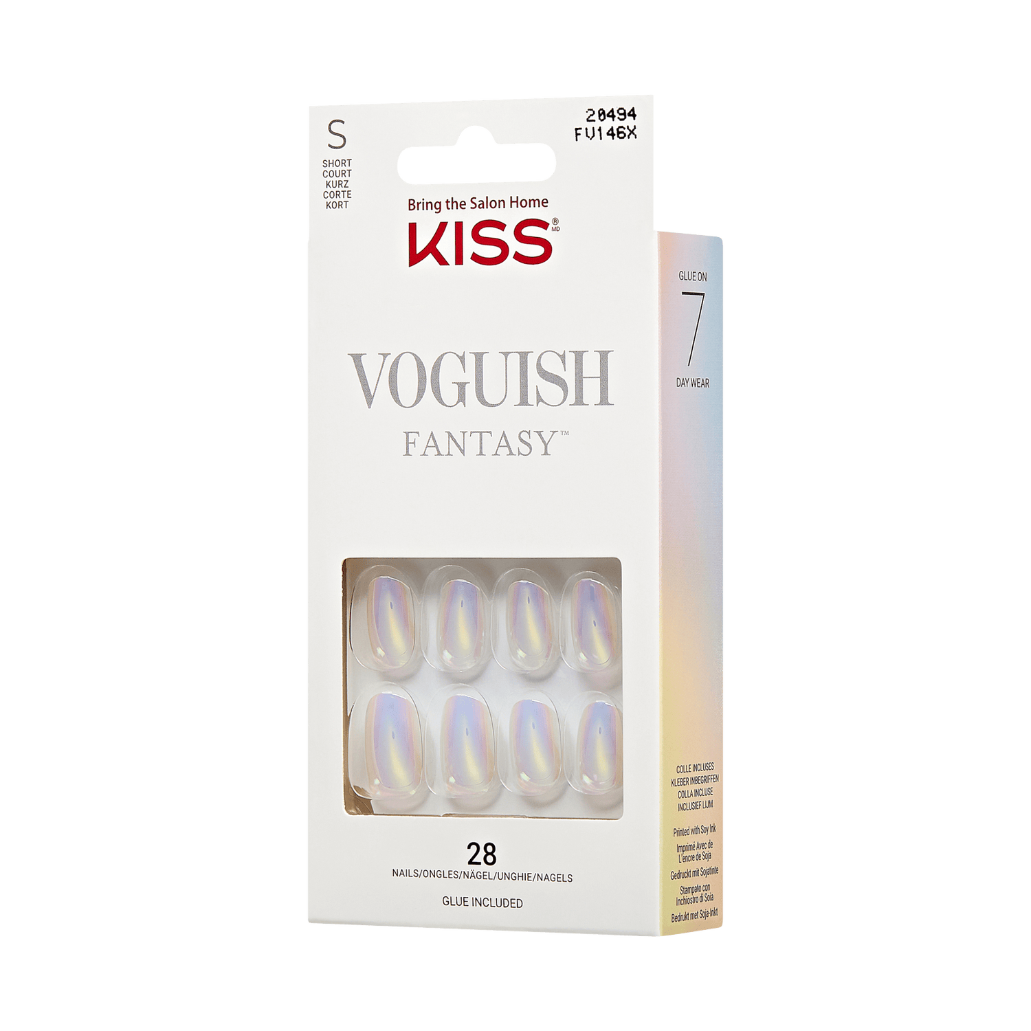 KISS Voguish Fantasy Press On Glue Nails - The Spins