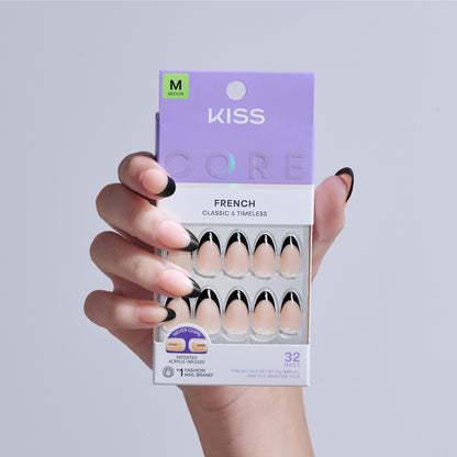 KISS CORE French Press On Glue Nails - Full of Fun