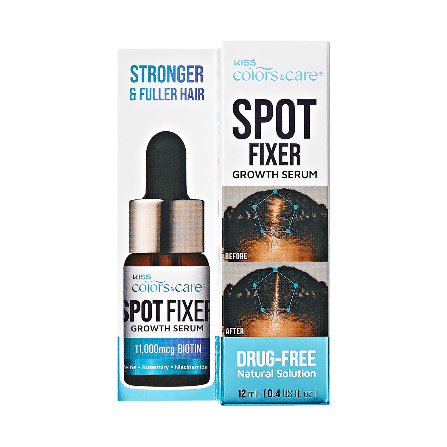 Kiss Colors & Care Healthy Hair Fixation Trio - Spot Fixer Growth Kiss Colors & Care Healthy Hair Fixation Trio - Spot Fixer Growth