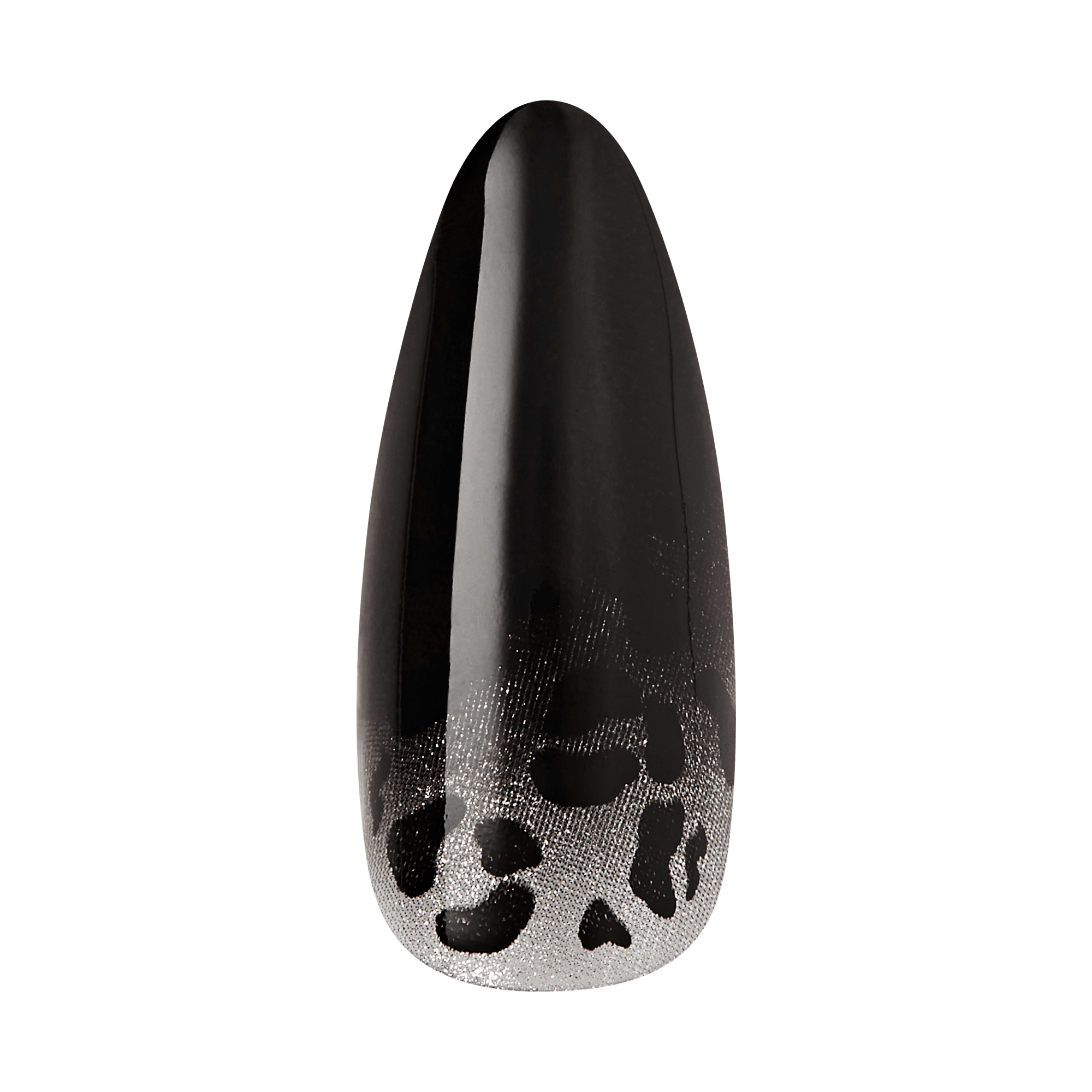 Kiss Haunt Halloween Press On Fake Glue Nails - Polish Potion | Design, Black, Long, Almond, Glow In The Dark