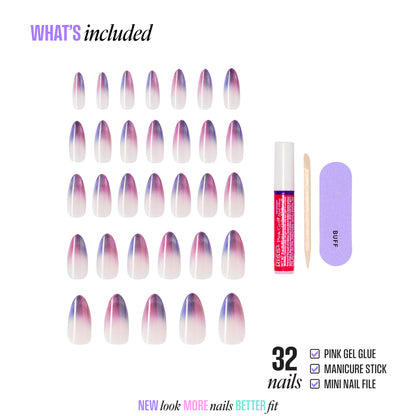 KISS CORE Magnetic Press On Glue Nails - Twinkling Stars