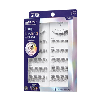 imPRESS Falsies Long Lasting Pre-Glued Lash Clusters Kit - Demi Bold