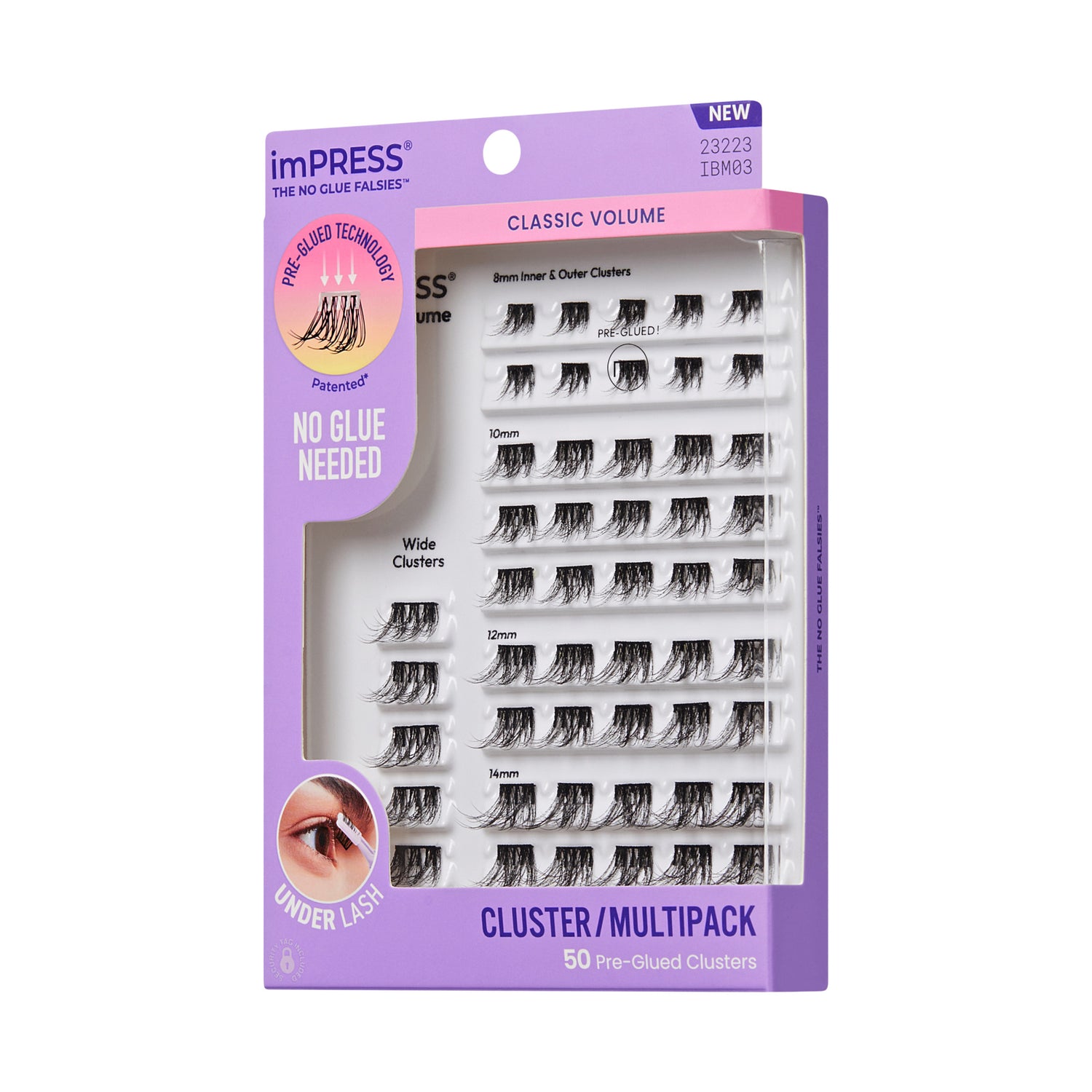 imPRESS Falsies Pre-Glued Lash Clusters Multipack - Classic Volume