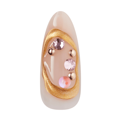 KISS LUXE Press On Glue Nails - Aurelia Meadow