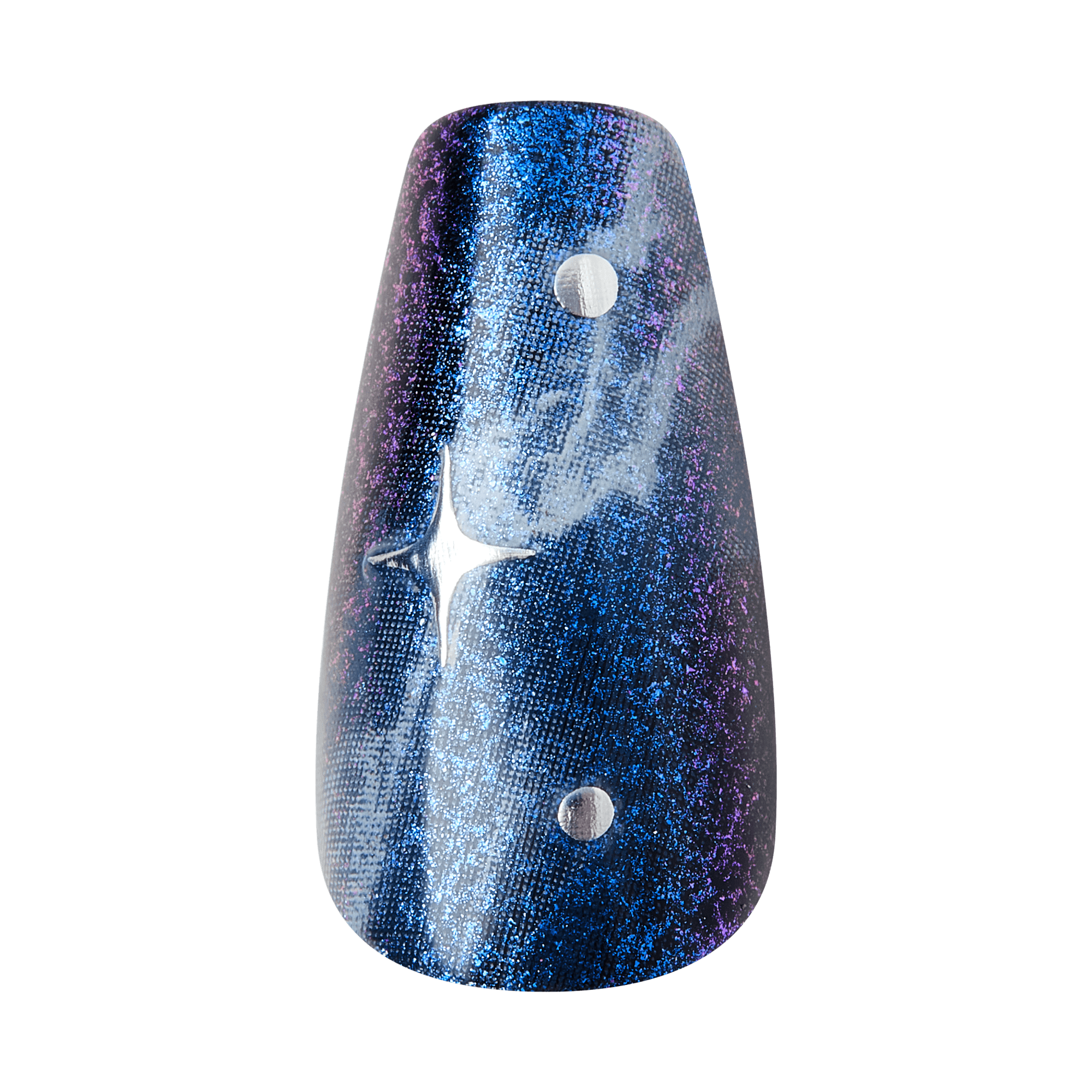 Kiss Haunt Halloween Press On Fake Glue Nails - Spookalicious | Design, Black, Medium, Coffin, Glow In The Dark