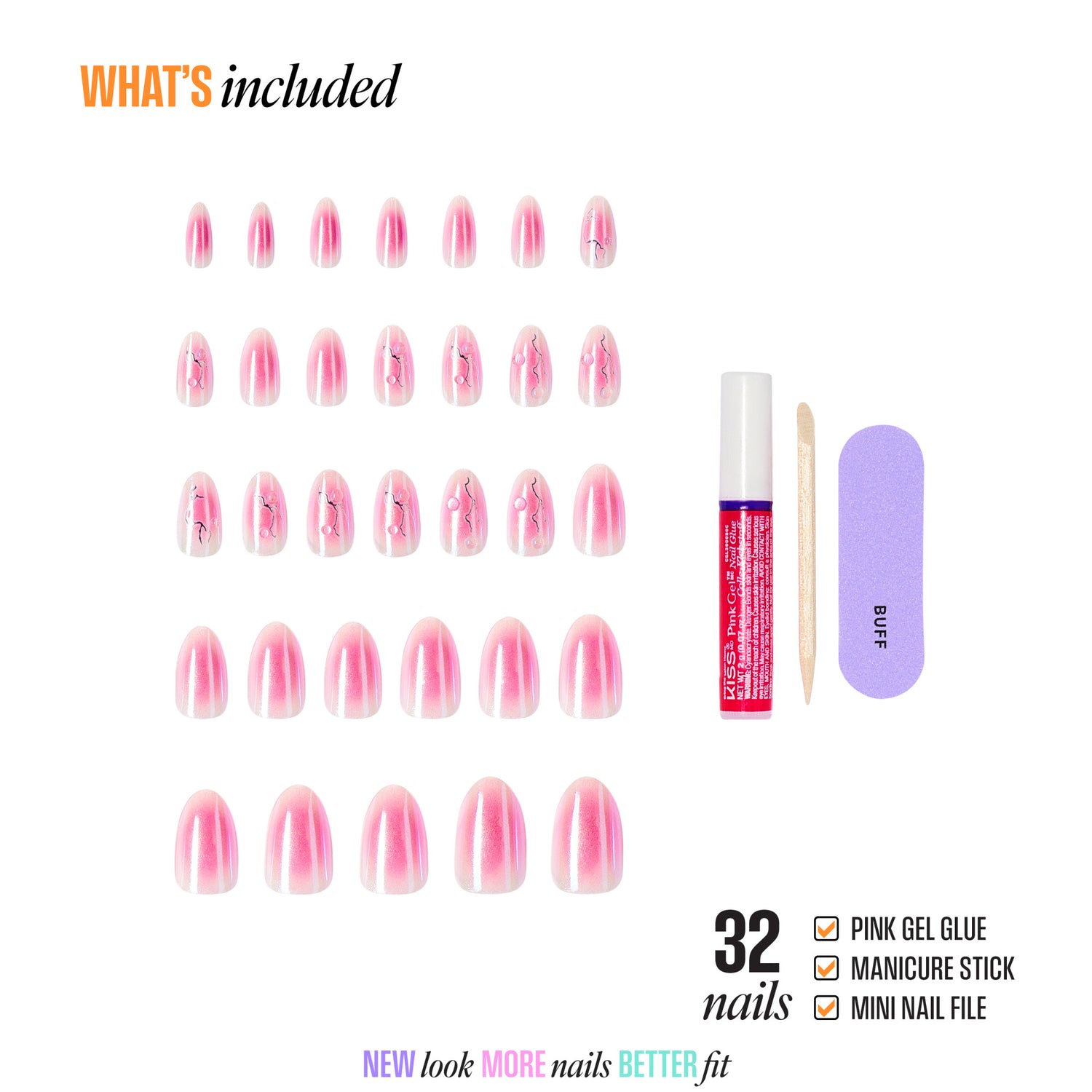 KISS NAIL DRIP Press On Glue Nails - Eternal Drift