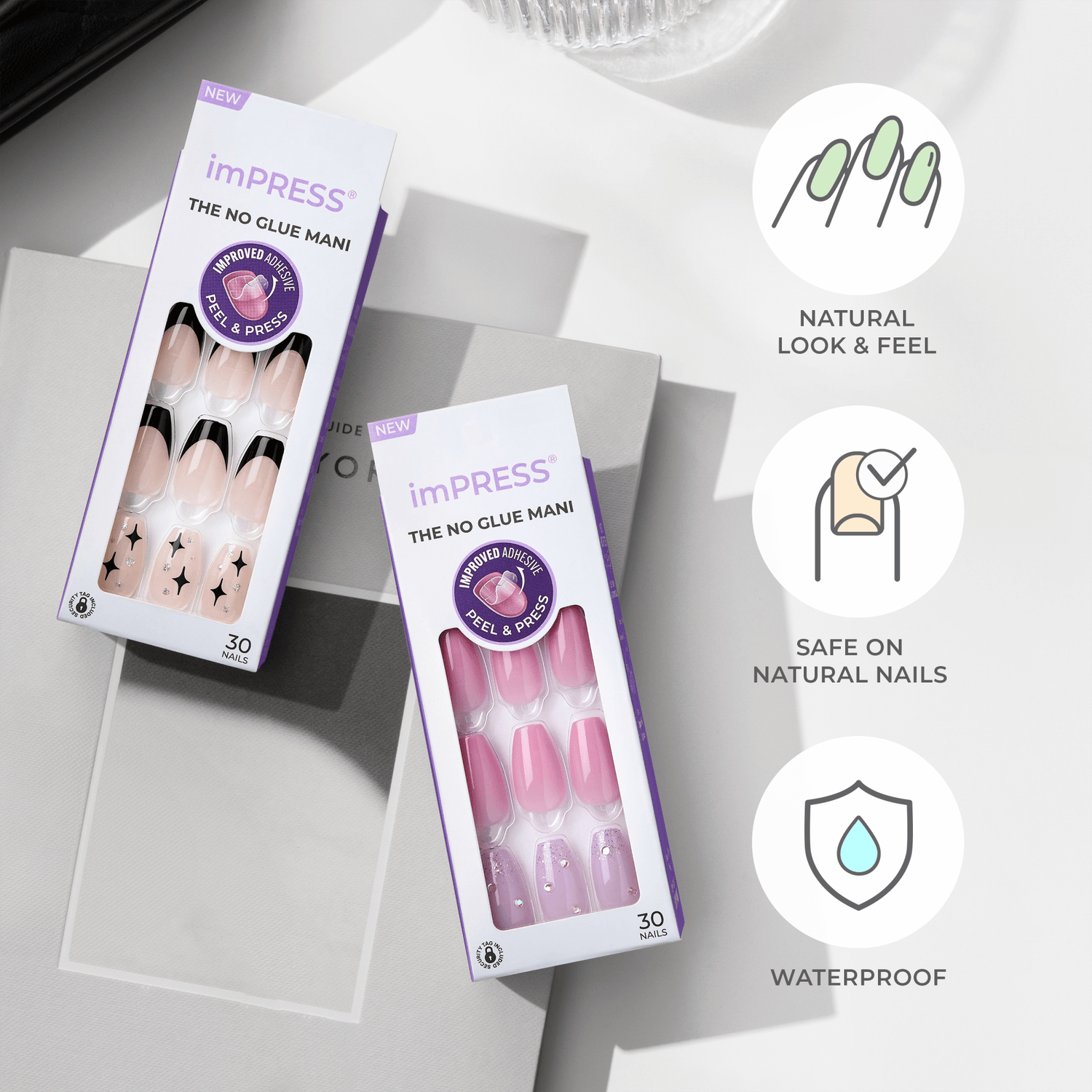 bright dress to impress Impress Design Press On Nails