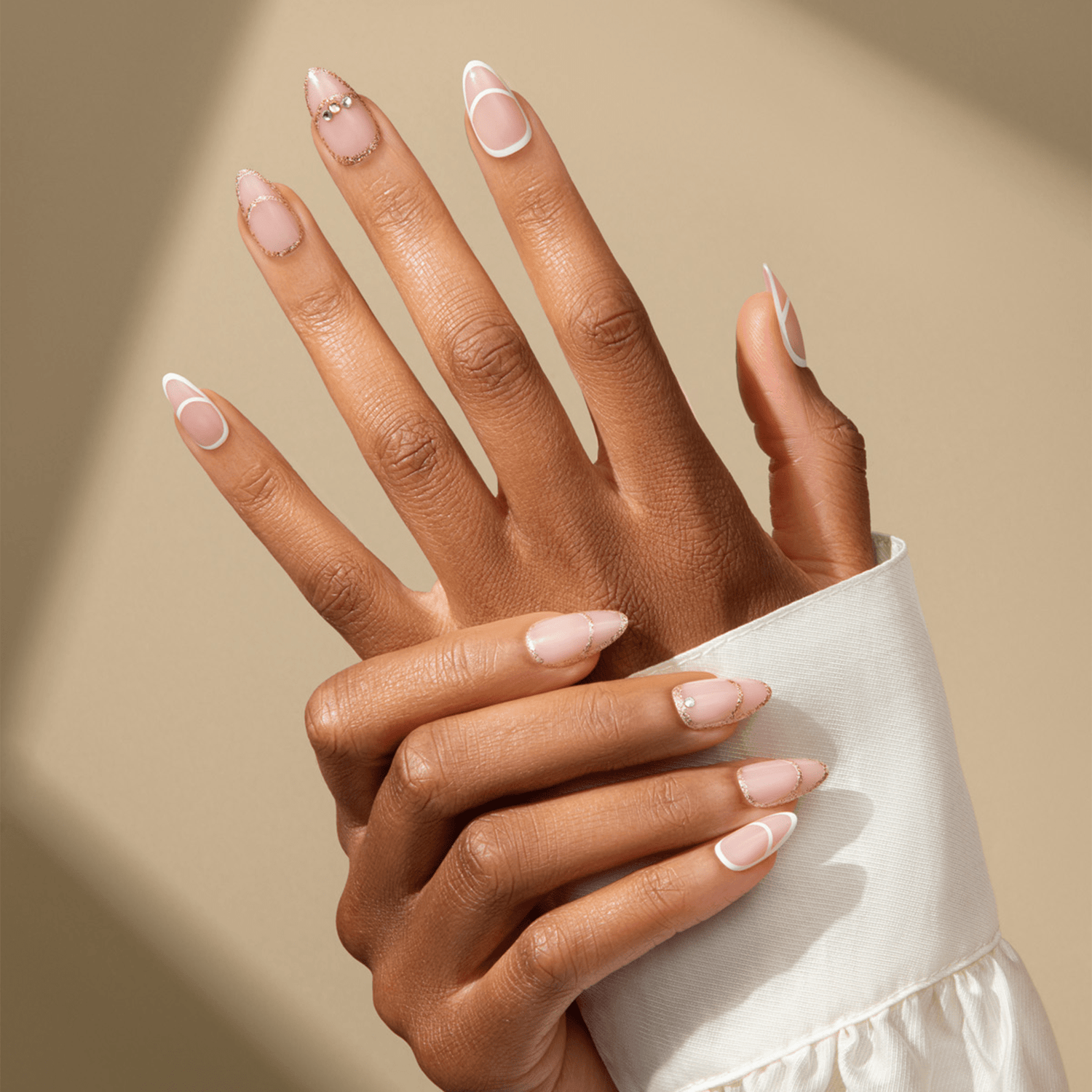 KISS Classy Premium Press On Glue Nails - Over the Moon