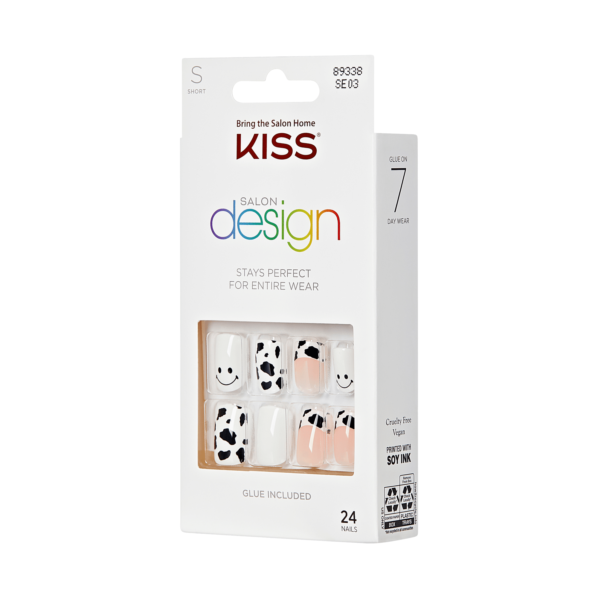 KISS Salon Design Press On Glue Nails - Envolver
