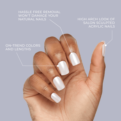 KISS Gel Fantasy Color Press On Glue Nails - Happy Hands