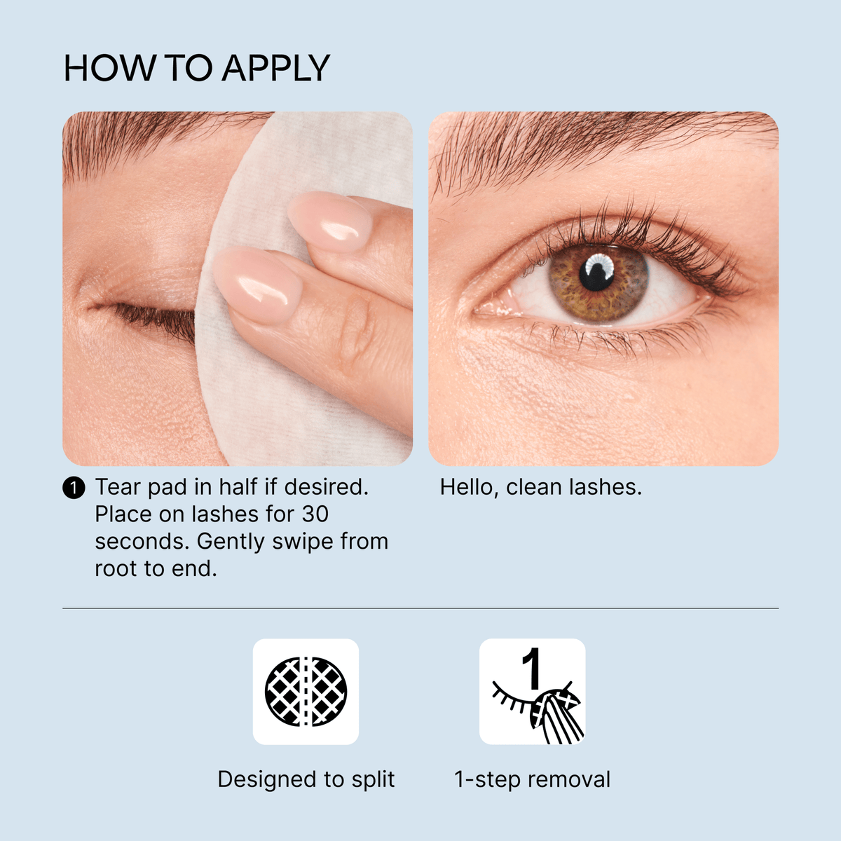 Kiss Lash Glue Remover Pads | Pre-Soaked Oil Pads, 30 Pieces