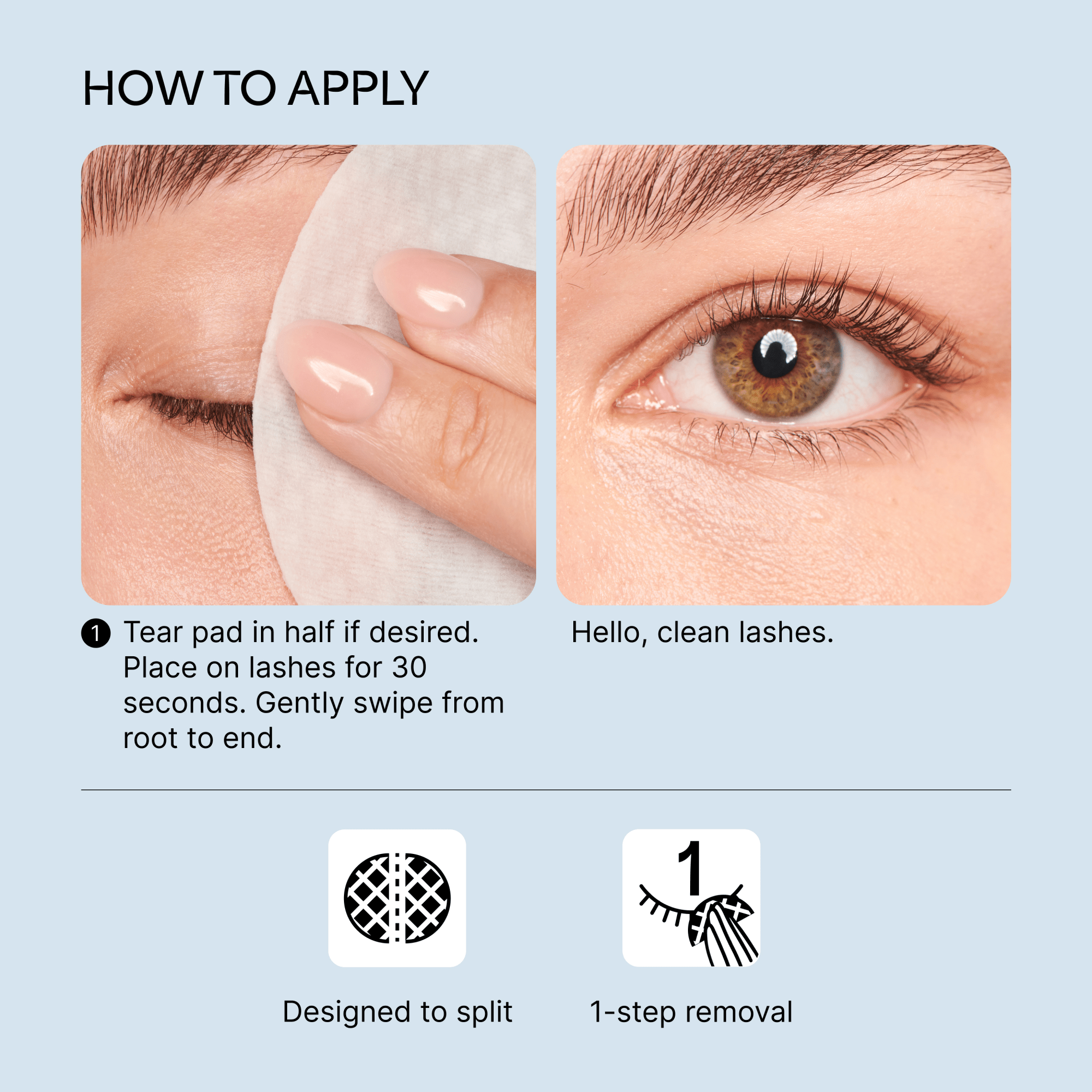 Kiss Lash Glue Remover Pads | Pre-Soaked Oil Pads, 30 Pieces
