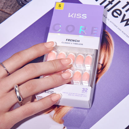 KISS CORE French Press On Glue Nails – Snapshot
