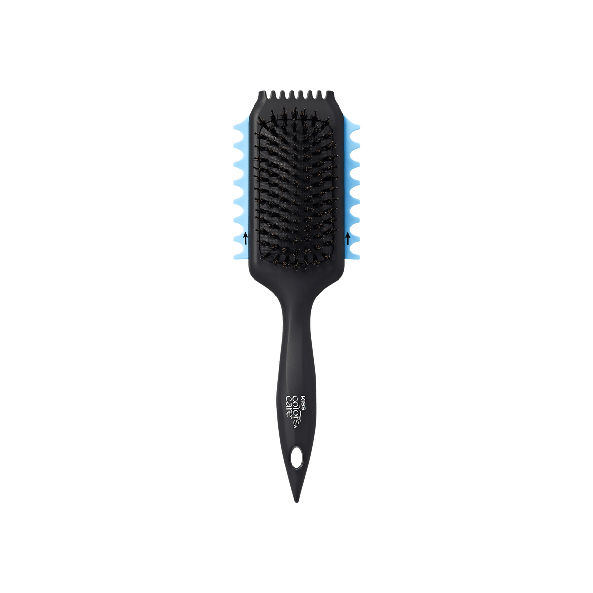 Kiss Colors &amp; Care 2-in-1 Curl Defining &amp; Volumizing SwitchCurl™ Brush - Black | Detangling Brush, Curl Brush, Interchangable, For Use on Wet &amp; Dry Hair, Hair Accessories