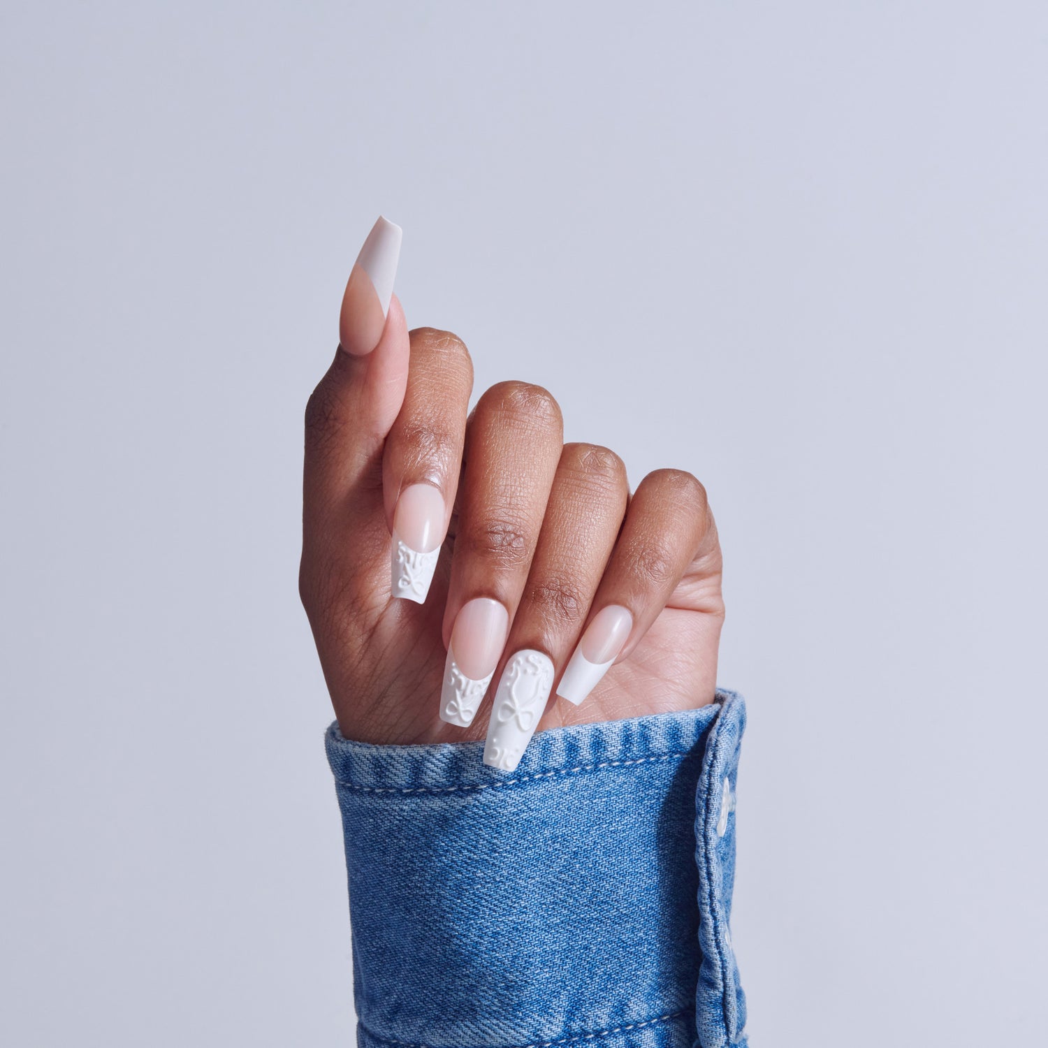 KISS GLAM 3D &amp; Jewel Press On Glue Nails  - Breath of Harmony