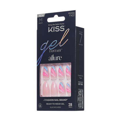 KISS Gel Fantasy Allure Press On Glue Nails - Glide