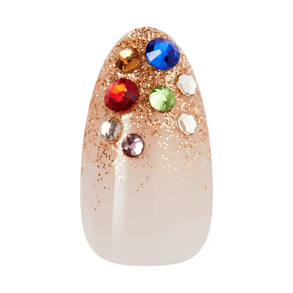 KISS LUXE Press On Glue Nails - Golden Field