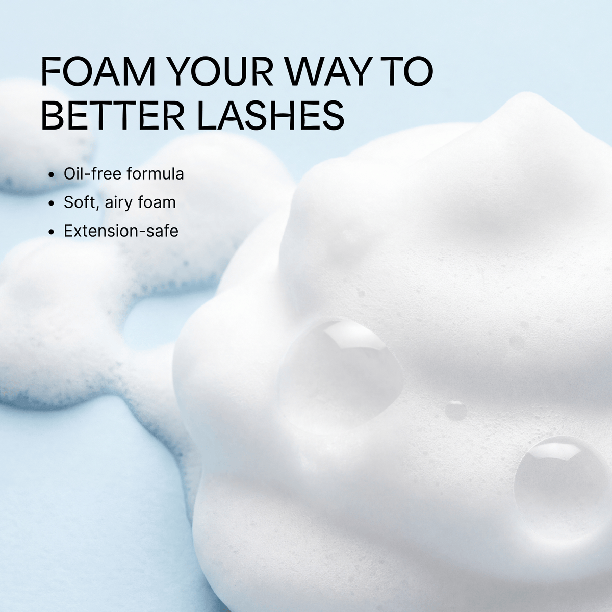 Kiss Lash Foaming Shampoo &amp; Lash Cleaning Brush | 100 mL