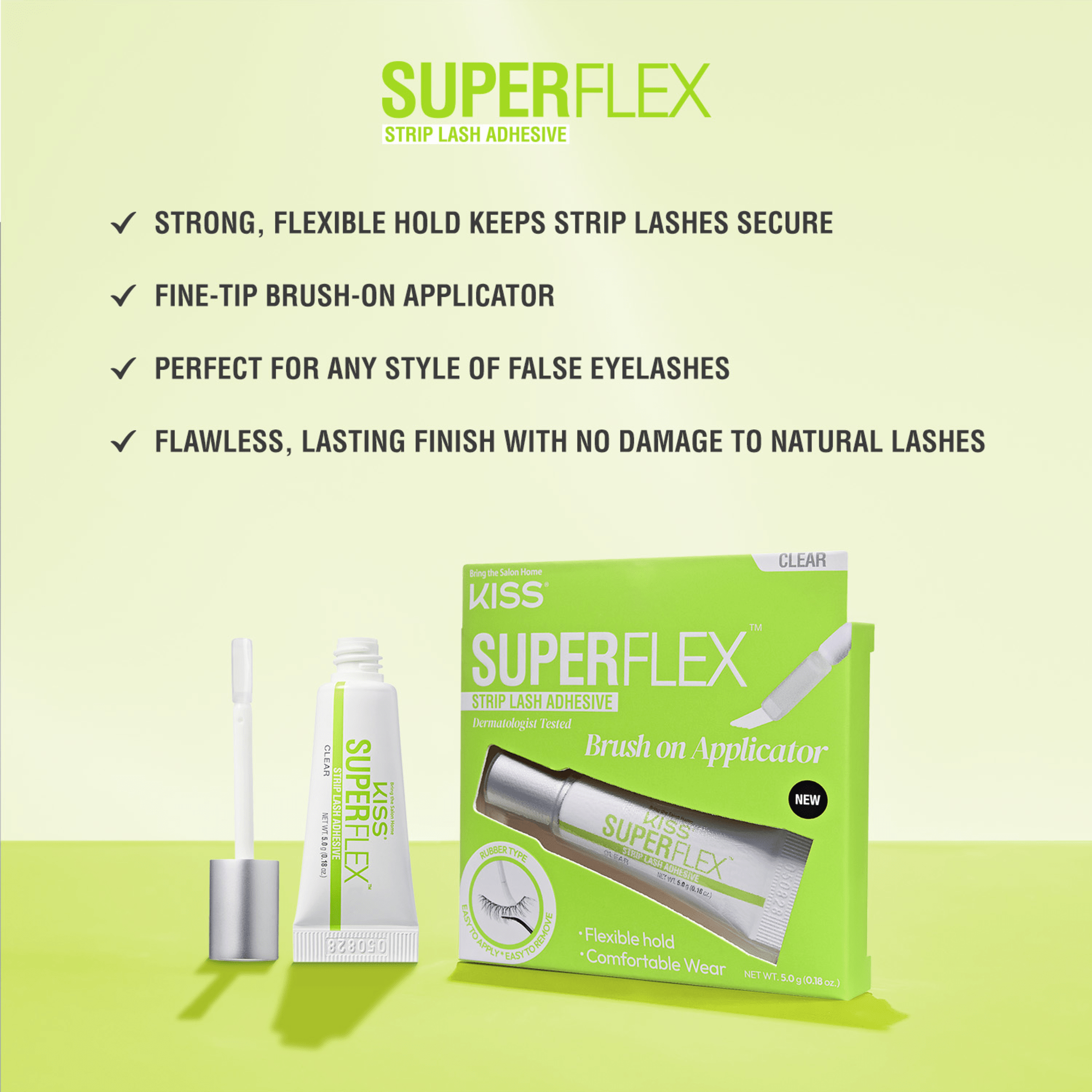 KISS Super Flex Latex Strip Lash Adhesive - Clear