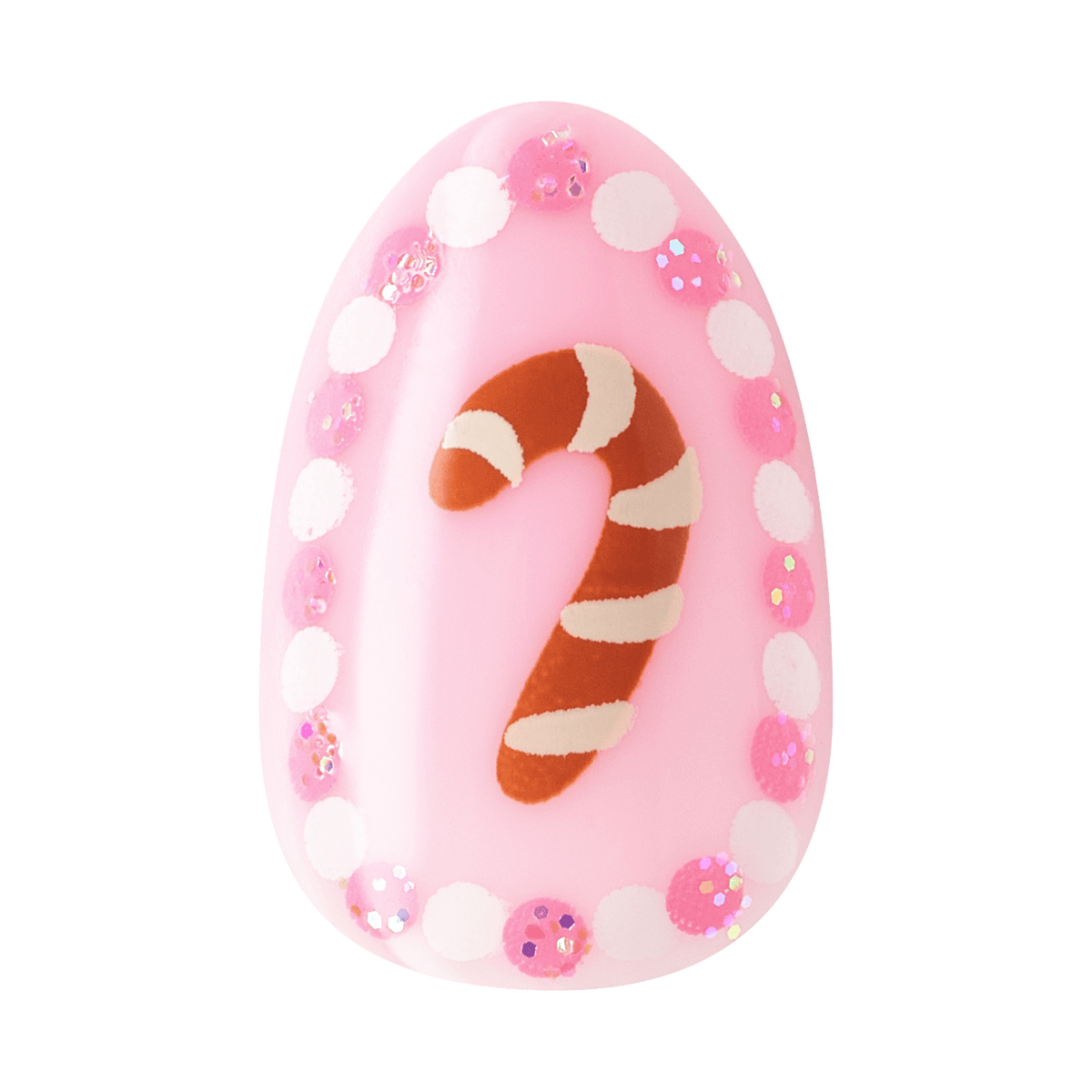 Kiss Merry Holiday Press On Fake Glue Nails - Blanket Season | Design, Pink, Short, Almond