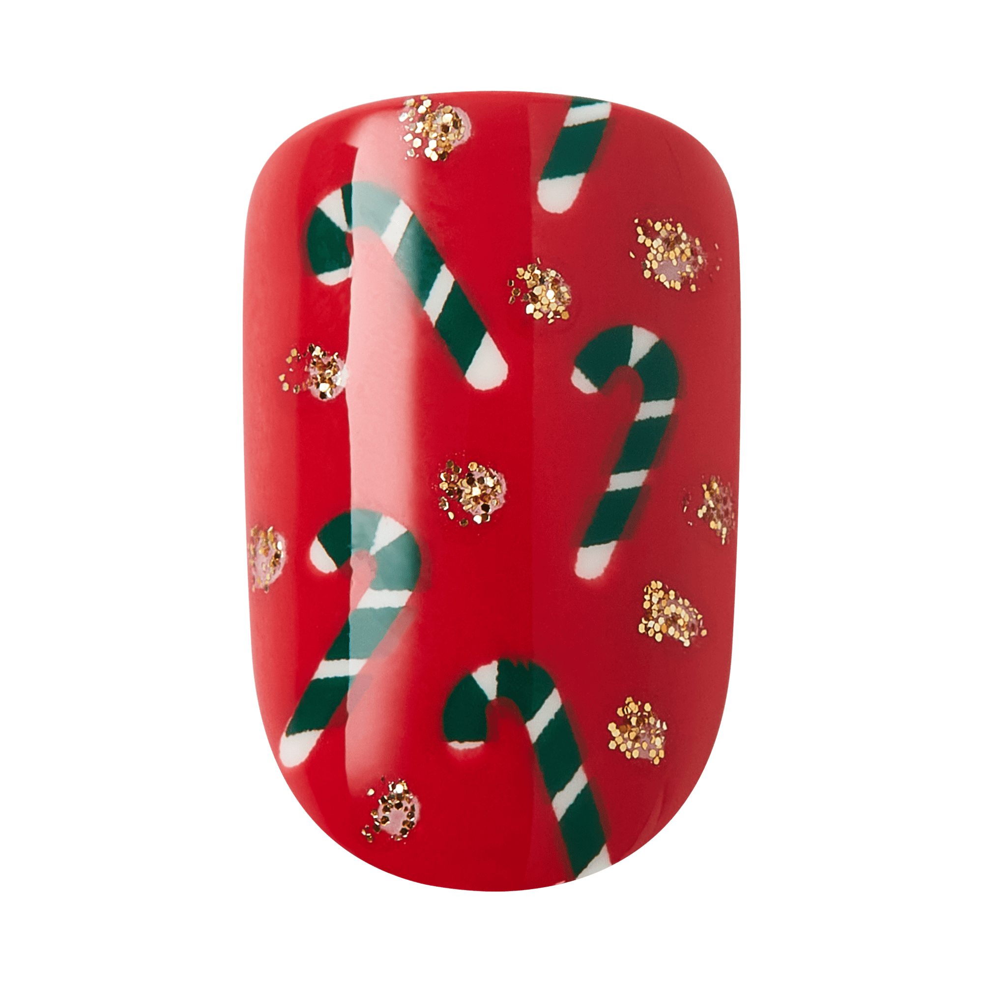KISS Voguish Fantasy Holiday Press On Glue Nails - Snow Pops