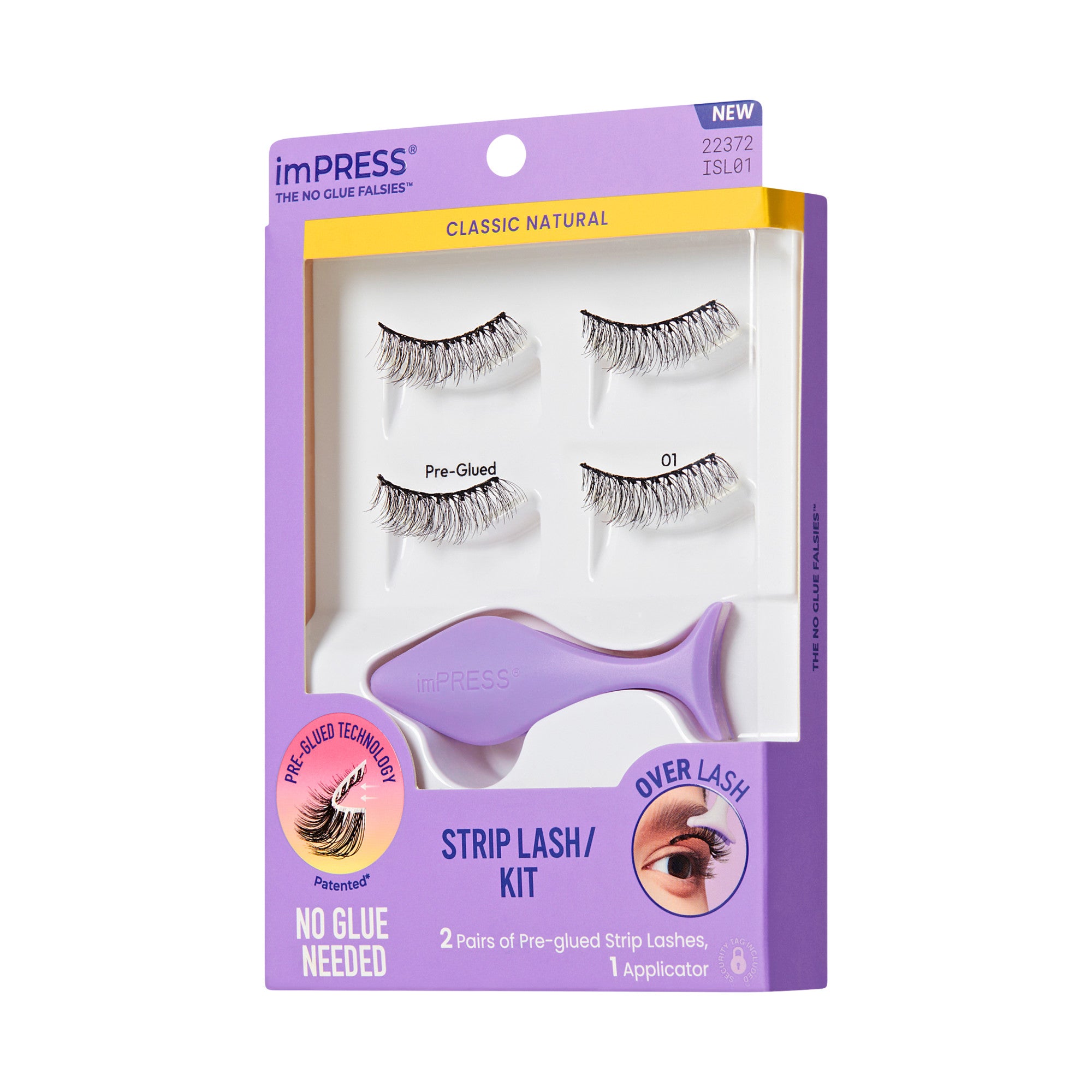 imPRESS Falsies Pre-Glued Strip Lashes Kit - Classic Natural