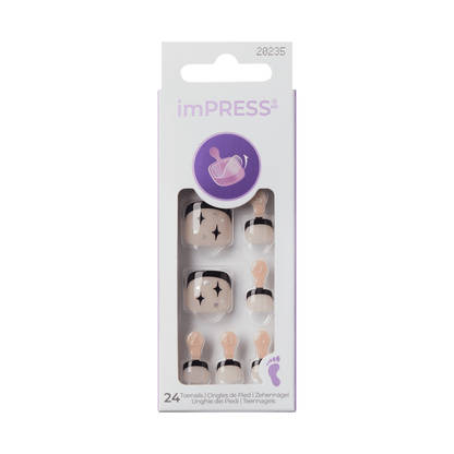 imPRESS Design Press On Pedicure - Paradise