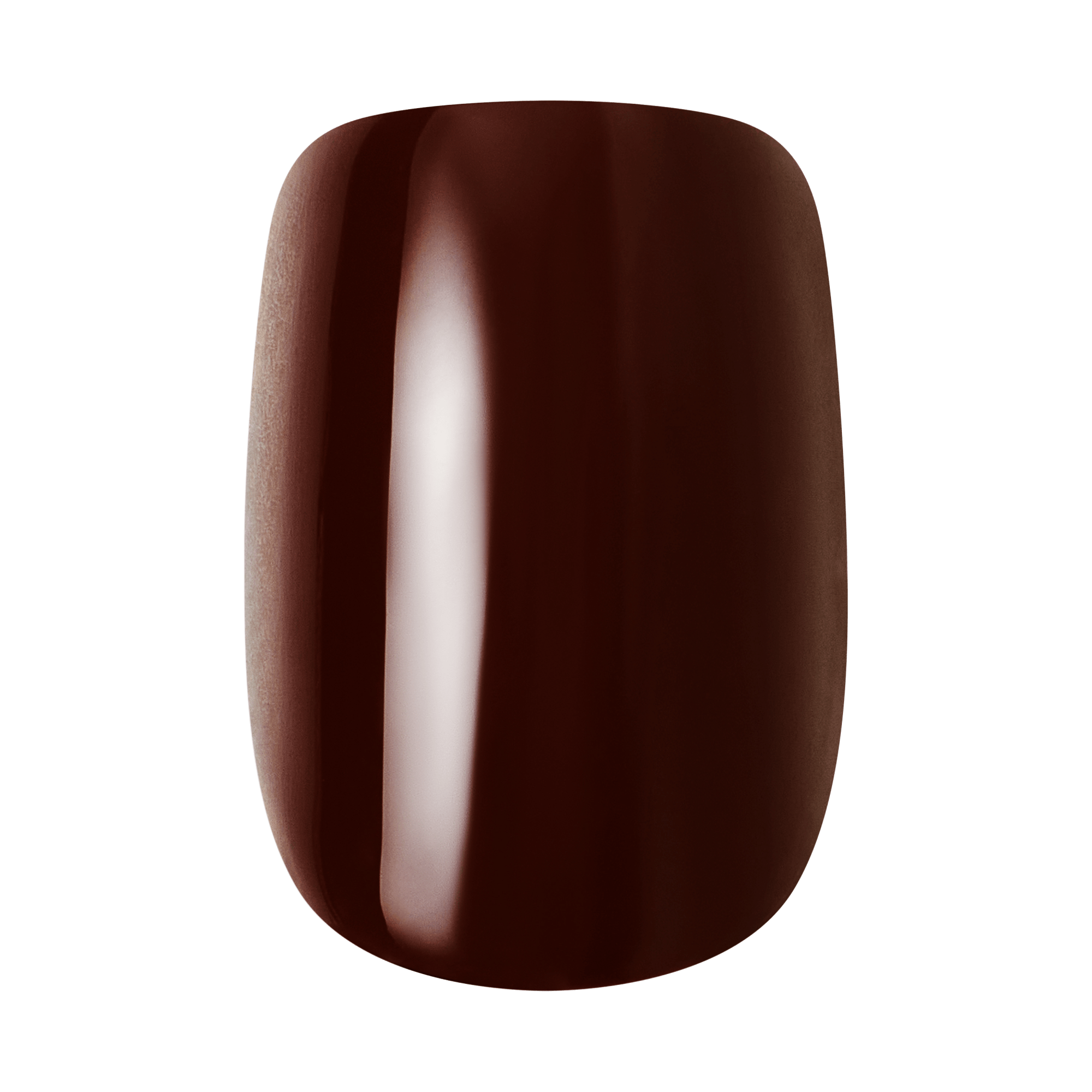 Kiss Core Design Press On Fake Glue Nails - Fallen For You | French Design, Brown, Short, Squoval
