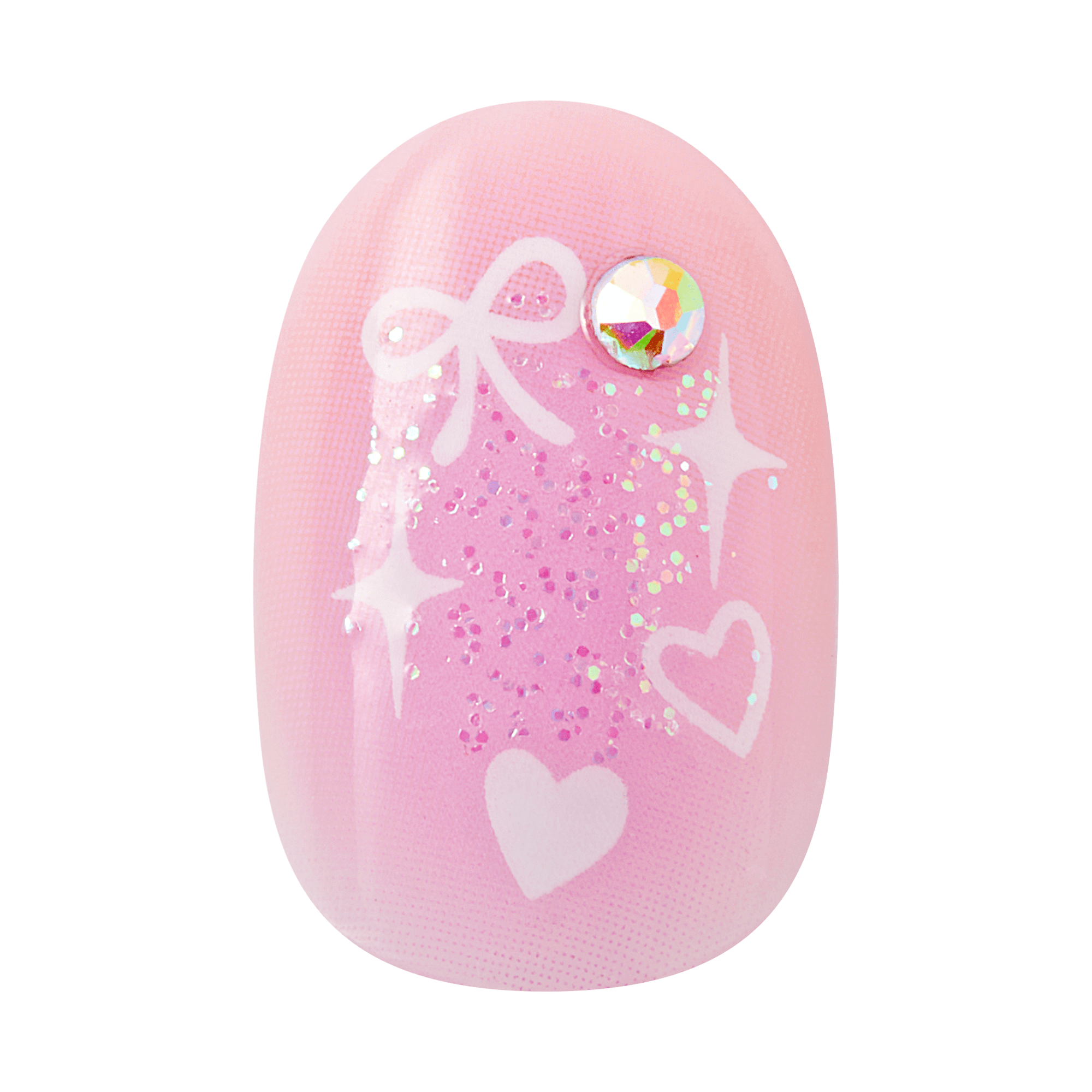 KISS LOVE Design Press On Glue Nails - Love Ever After