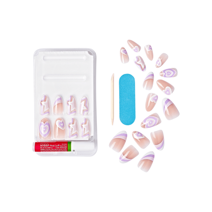 KISS Salon Design Press On Glue Nails - All 4 Me