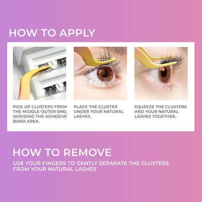 Authentic Natural | 12 Clusters imPRESS Falsies With Mini Applicator 12mm-14mm No Glue Needed - Image 9