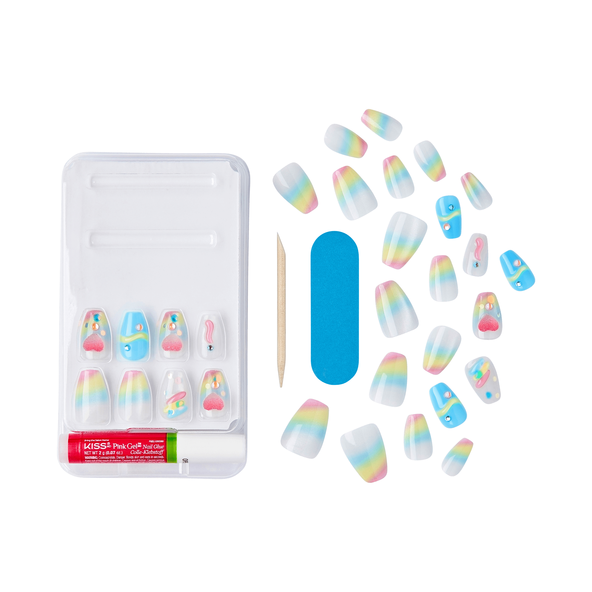 KISS Nail Drip Sweet Shop Press On Glue Nails - Drip Today