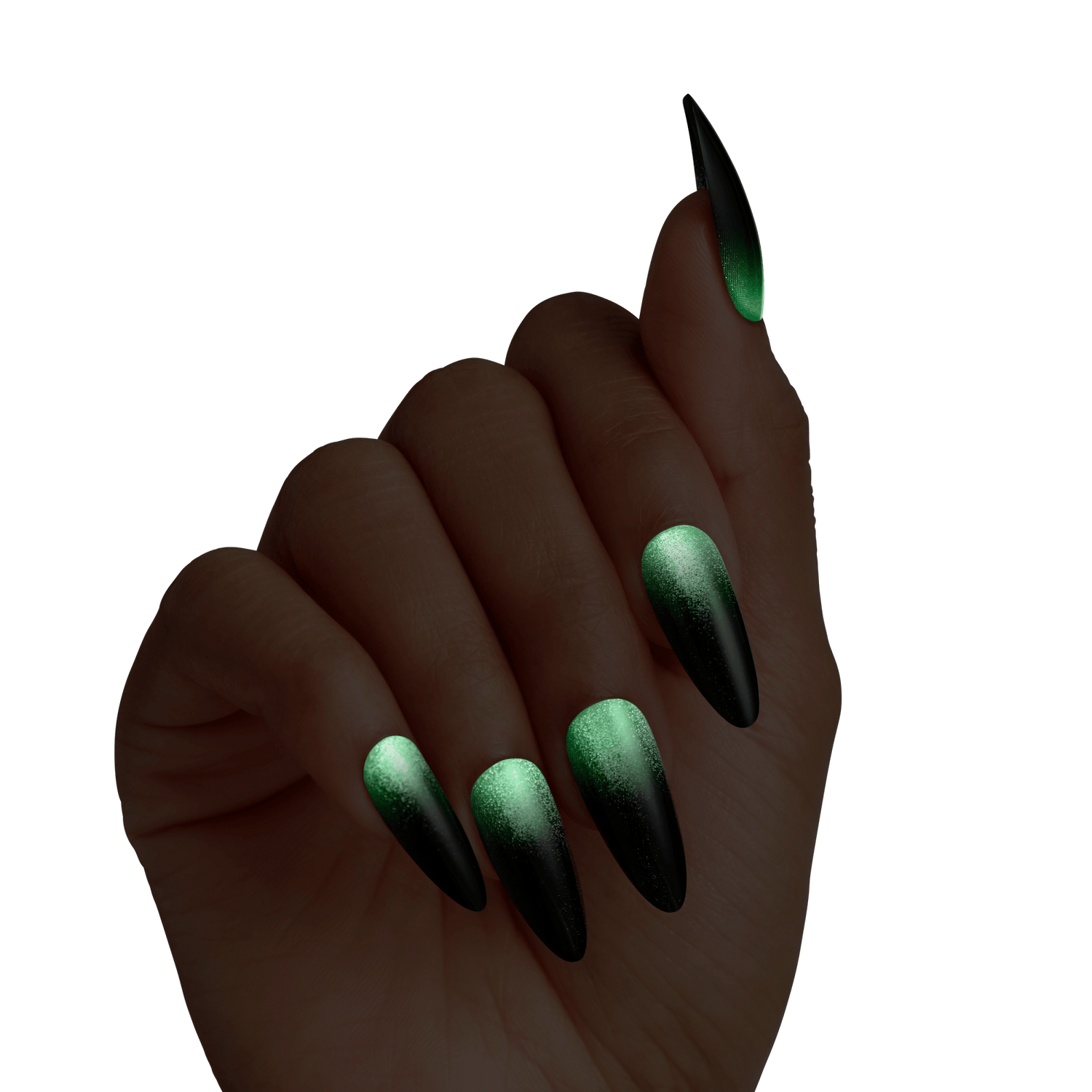 KISS Voguish Fantasy Halloween Press On Glue Nails - Dancing Night
