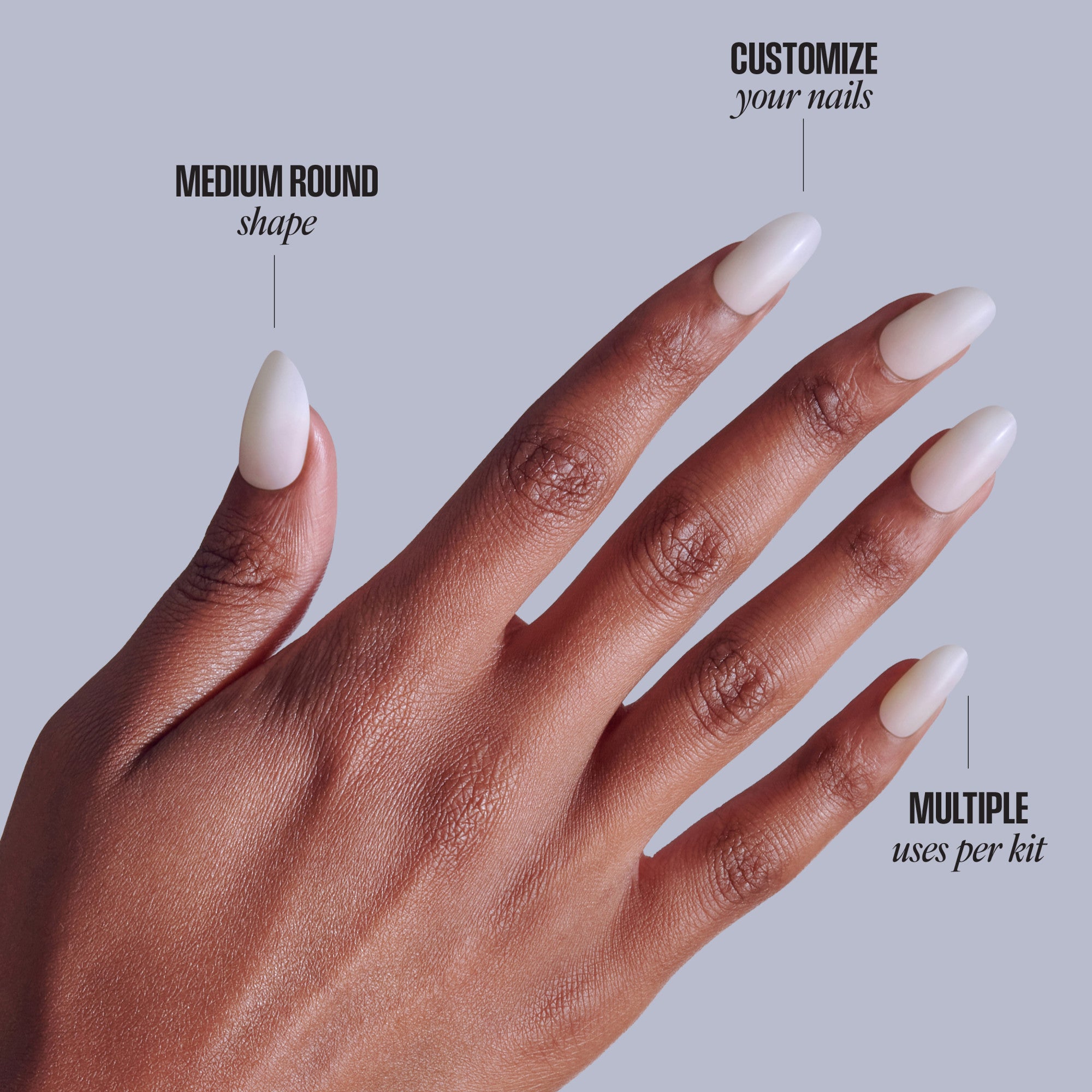 KISS Professional Full Cover Press On Nails - Earthly