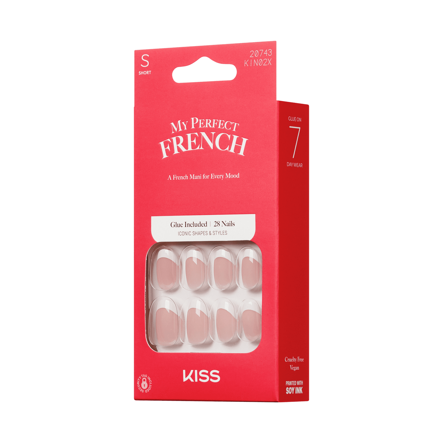 KISS My Perfect French Press On Glue Nails - Somewhere