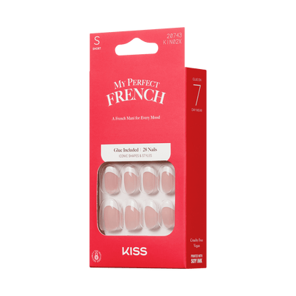 KISS My Perfect French Press On Glue Nails - Somewhere