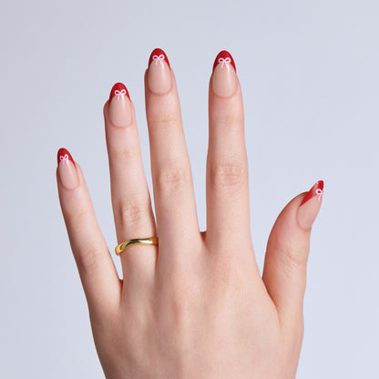 KISS LOVE Design Press On Glue Nails - Falling for Forever