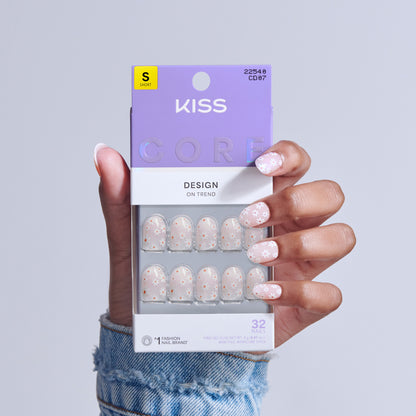 KISS CORE Design Press On Glue Nails - Friendship