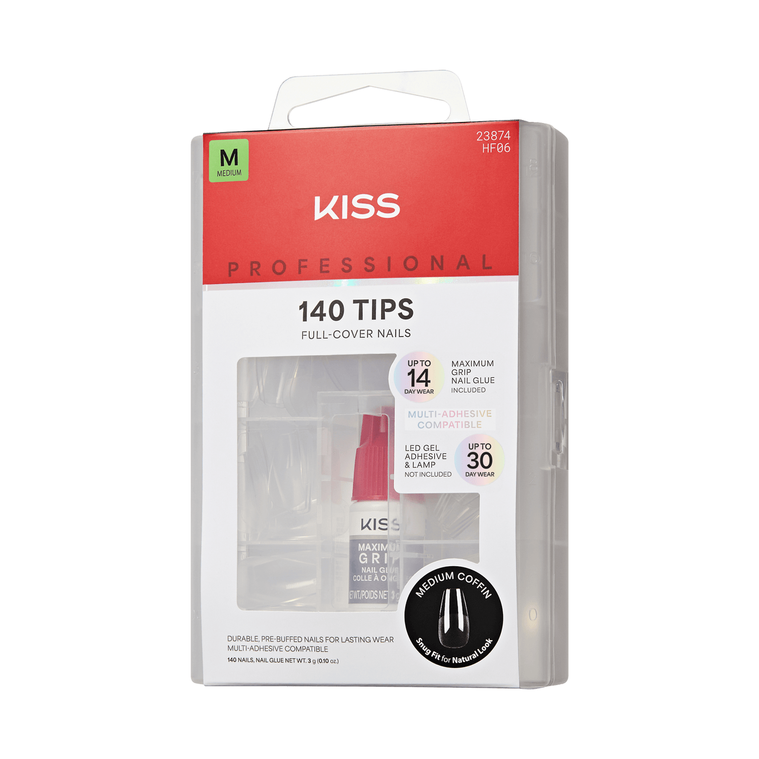 KISS Professional Full Cover Press On Nails - Luminous