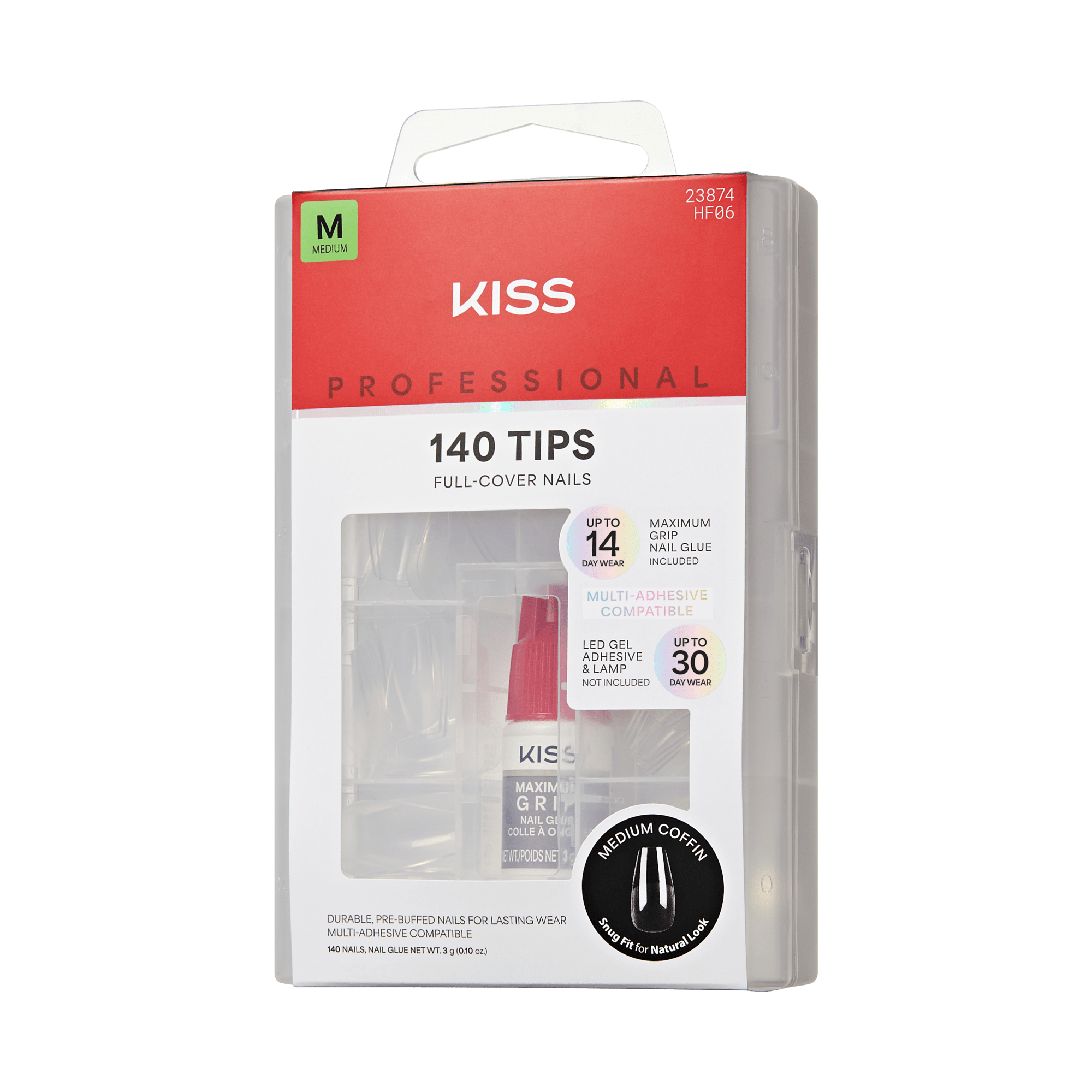 KISS Professional Full Cover Press On Nails - Luminous